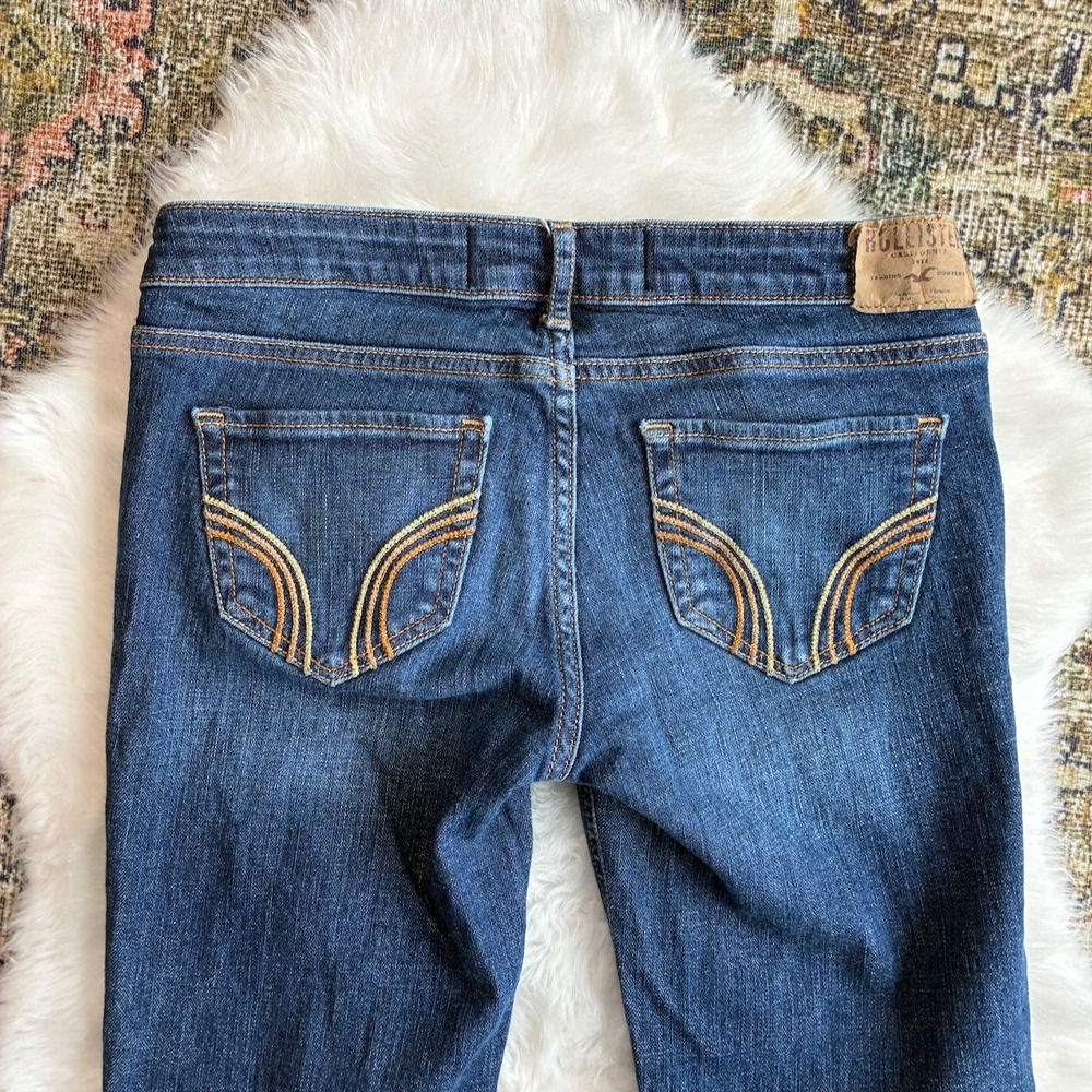 Hollister Tailored Skinny Jeans Dark Wash Y2K Low Rise Size 3L W26 x L35 Hemmed - Picture 12 of 15
